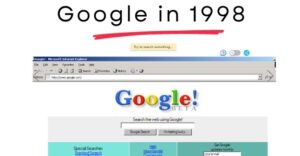 Google in 1998 – Google’s Original Homepage